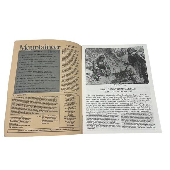 Mountaineer Times Magazine Lot Summer Fall 1990 Appalachian History & Stories - Picture 3 of 10